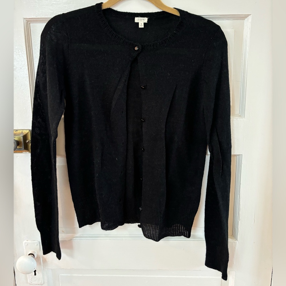 Jcrew black cardigan sweater size S
